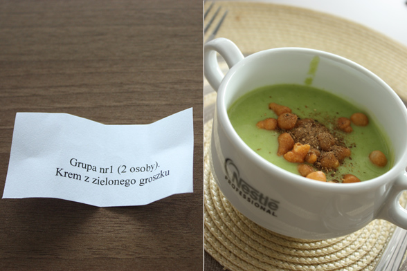 Krem z zielonego groszku