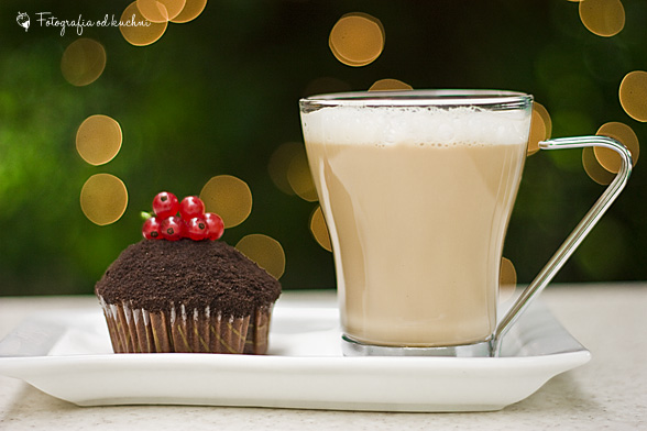 Muffinki czekoadowe z kemem mascarpone