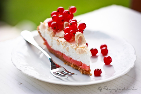 Tarta z czerwoną porzeczką - red currant meringue pie