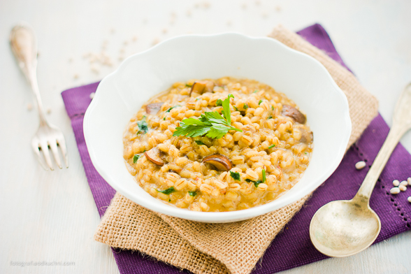 Pęczotto z grzybami