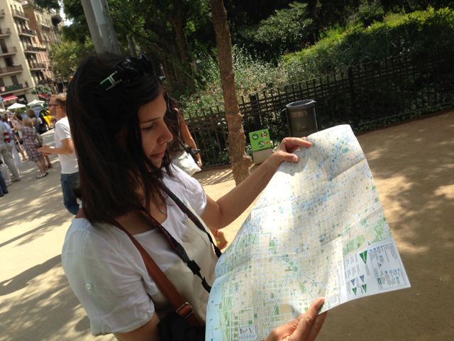 Zwiedzanie Barcelony z mapą :)