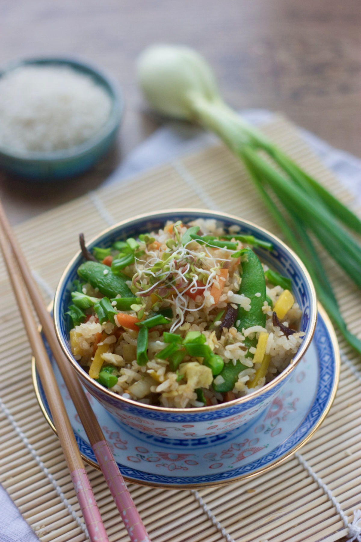 Szybki obiad: ryż smażony z warzywami (fried rice)